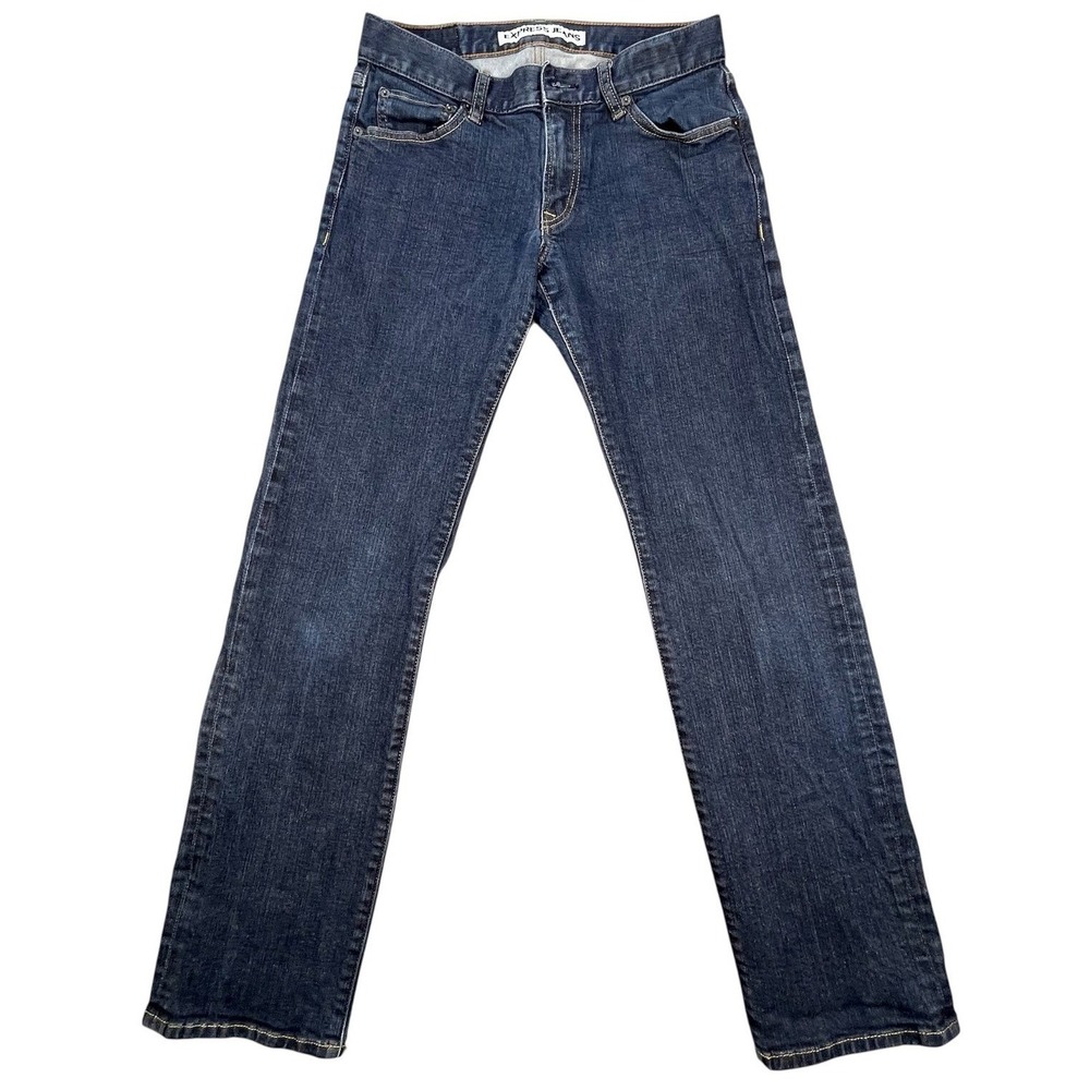 Express Blue Jeans Rocco Slim Fit Straight Leg Mens 29x32